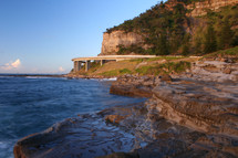 shoreline highway overlooking the ocean