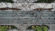 Protest Aerial View	