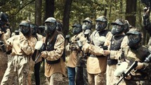 paintball in the woods 
