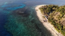 Matamanoa island shoreline 
