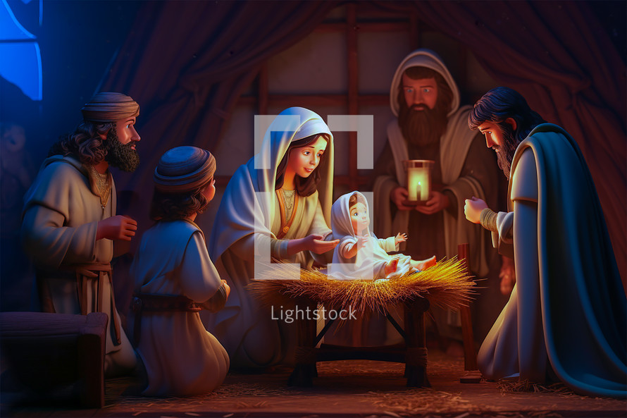 Illustrated Nativity