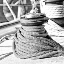 rope on a boat 