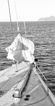 ropes on a catamaran 