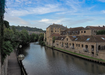 View of River Avon in Bath, UK