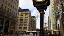 Trump Tower clock in nYC 
