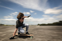 boy on a skateboard