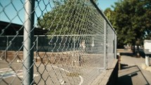 school yard fence 