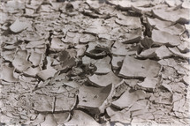 parched clay ground 