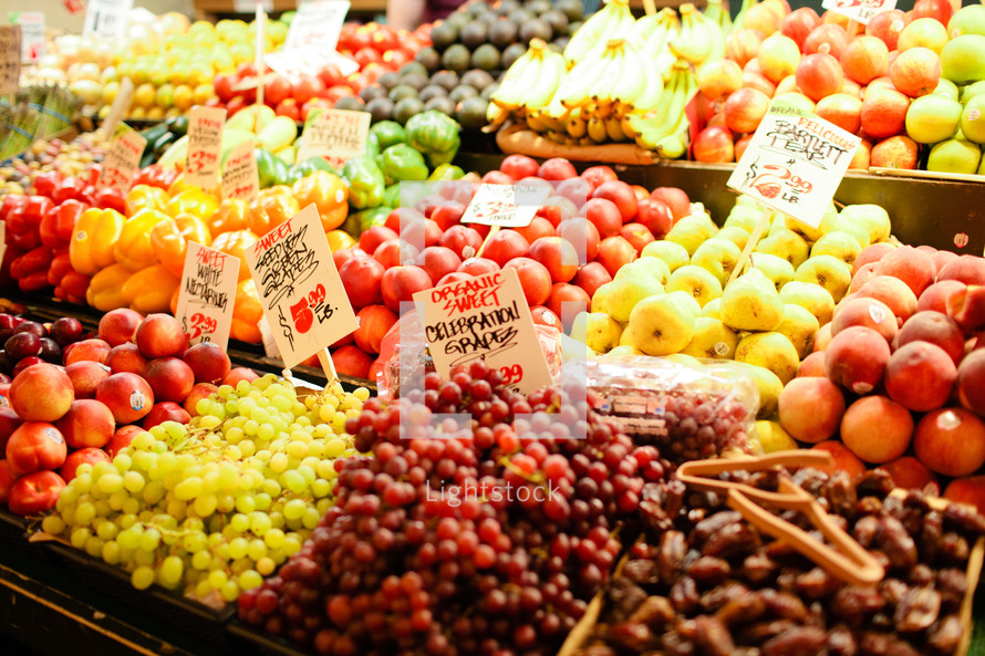 fruit in a market 