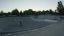skateboarder in a skate park 