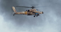AH-64D Apache Longbow attack helicopter in flight