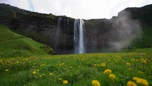 Seljalandsfoss waterfall in the iceland