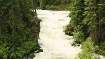 rushing water in a river 