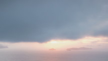 Sunny sky over ocean Time lapse
