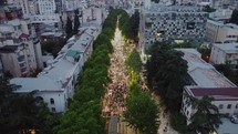 Protest Aerial View	
