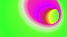 3D color round tunnel able to loop endless