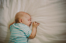 Sleeping infant.