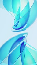 Gradient transparent curve glass, 3d rendering.
