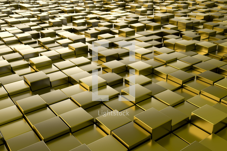 metallic cubes 