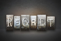 the word regret 