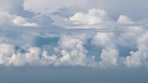 Stormy clouds moving fast over blue sky before storm Time-lapse
