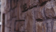 stone wall of biblical times 