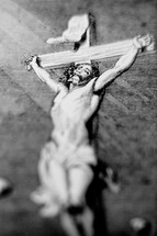 A depiction of Jesus crucified on the cross