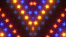 Colorful LED stars neon LED  Lights VJ Loop animated background 4k 