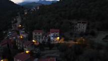 Mountainscapes of Liguria at Night