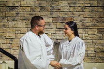 blessings during a baptism 