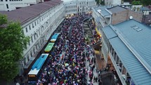 Protest Aerial View	