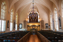 Interior of church