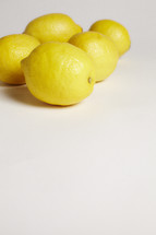 A group of lemons isolated on white