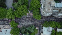 Protest Aerial View	
