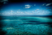 area view of the great reef 