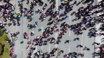 Protest Aerial View	