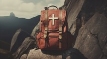 Missionary work Backpack on the mountain