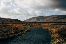 Path Into Glenveagh National Park in Ireland. Beautiful Landscape View