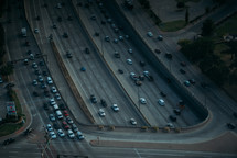 traffic on a busy Dallas highway 