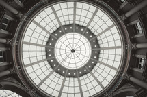 skylights at the top of a dome 