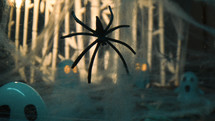 Horror Spider On Web For Halloween