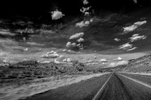 road through red rock canyon