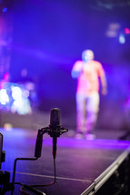microphone on stage 