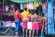 outdoor market in Honduras 