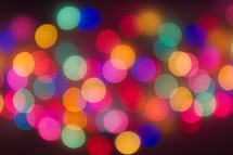 bokeh Colorful Christmas lights 