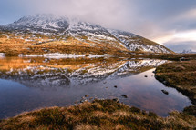 Ben Nevis with a moody sky, Fort William Scotland.