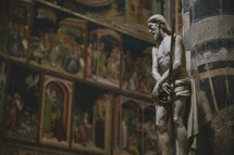 statue of Jesus inside a church 