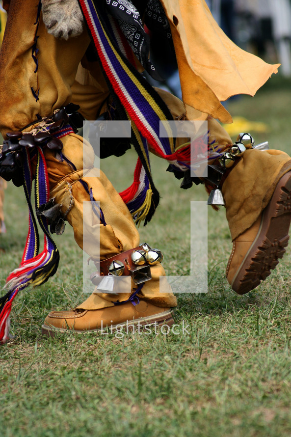 Native American dancing feet. 