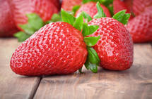 red strawberries 