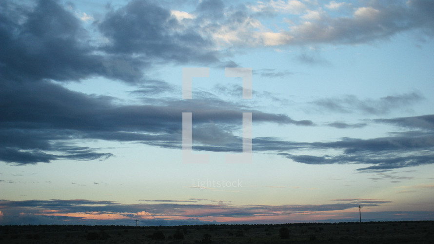 desert landscape at dusk 